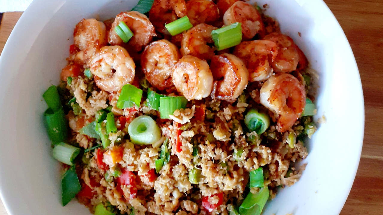 How To Make Easy Cauliflower Fried Rice With Shrimps