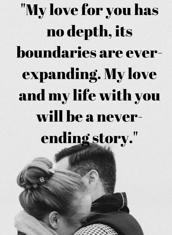 my love for you will never end quotes