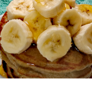 Banana oatmeal pancakes